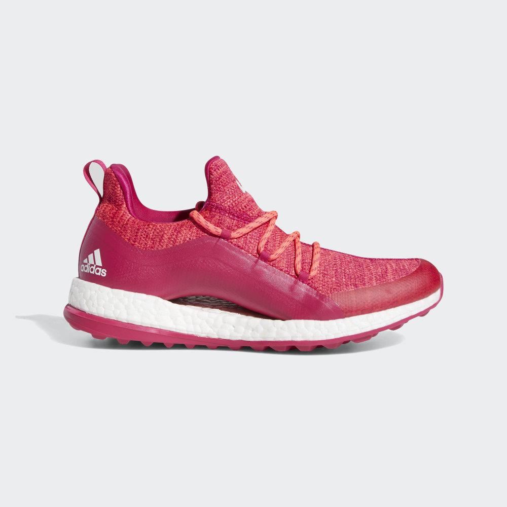 Adidas Women's Pureboost Golf Shoes Red/Pink/White Ireland BB8015